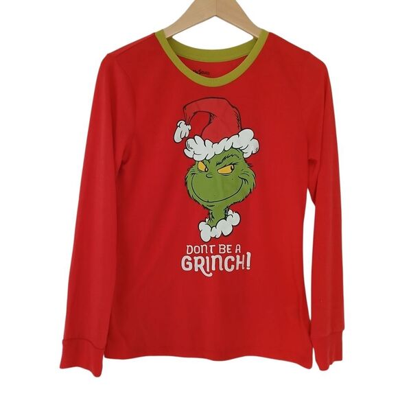Dr. Seuss Grinch Pajama Set - Long Sleeve Fleece New No Tags Size Small - Picture 5 of 11